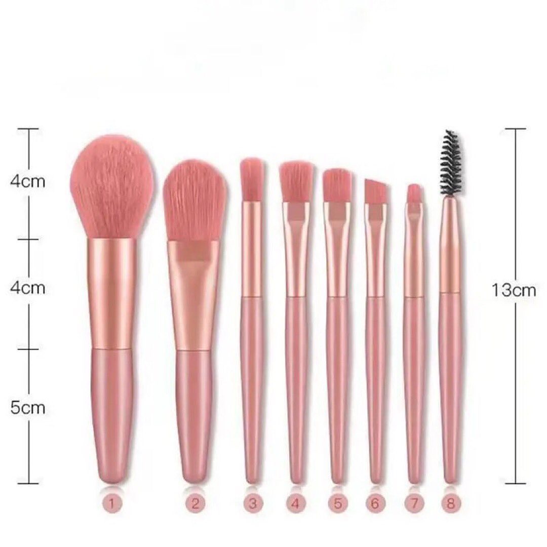 8pcs Travel Unicorn Makeup Brush Set Portable Soft Concealer Beauty Foundation Eyeshadow Set