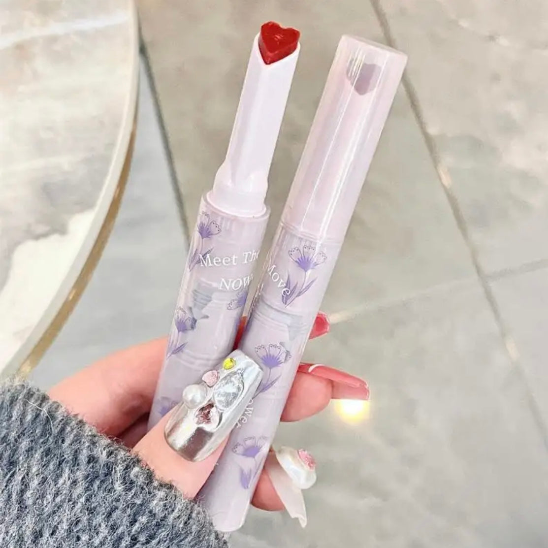 Gege Bear - 6 Color Heart Florette Jelly Lipstick Set