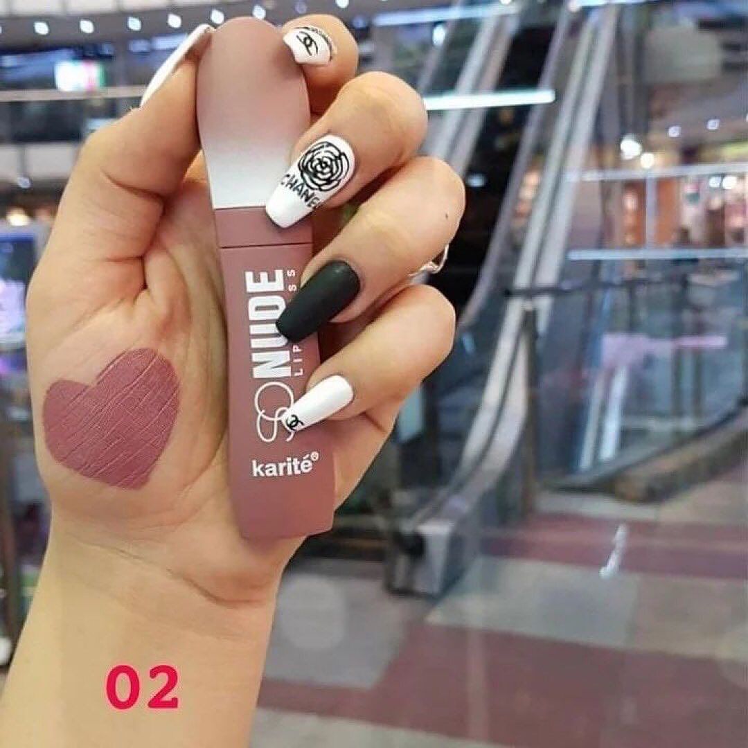 Karite Nude Velvet Lip Gloss Waterpoof Liquid Lipstick