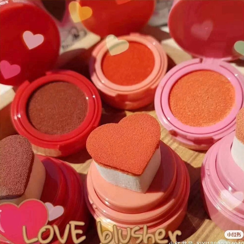 Heart Stamp Liquid Blush Long-lasting Matte Velvet Rouge Creamy Cheek Blush