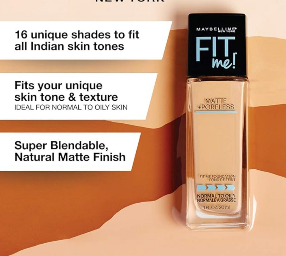 Fit Me - Matte + Poreless Glass Foundation 30ml