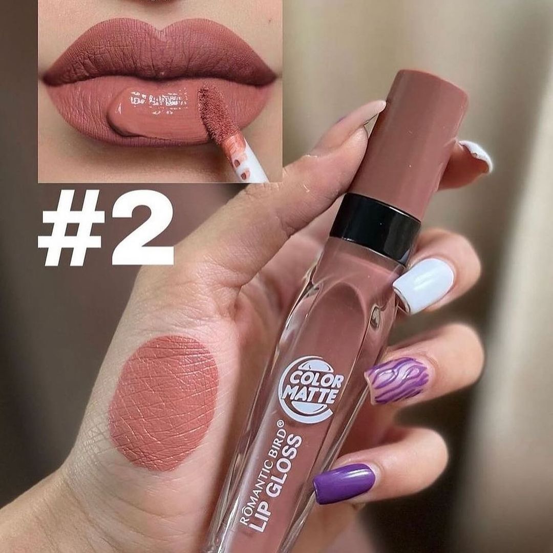 6pcs Nude Velvet Matte Waterpoof Lip Gloss