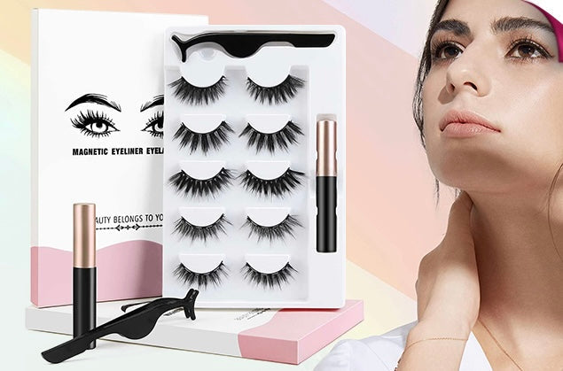 5 Pair Magnetic False Eyelashes Set