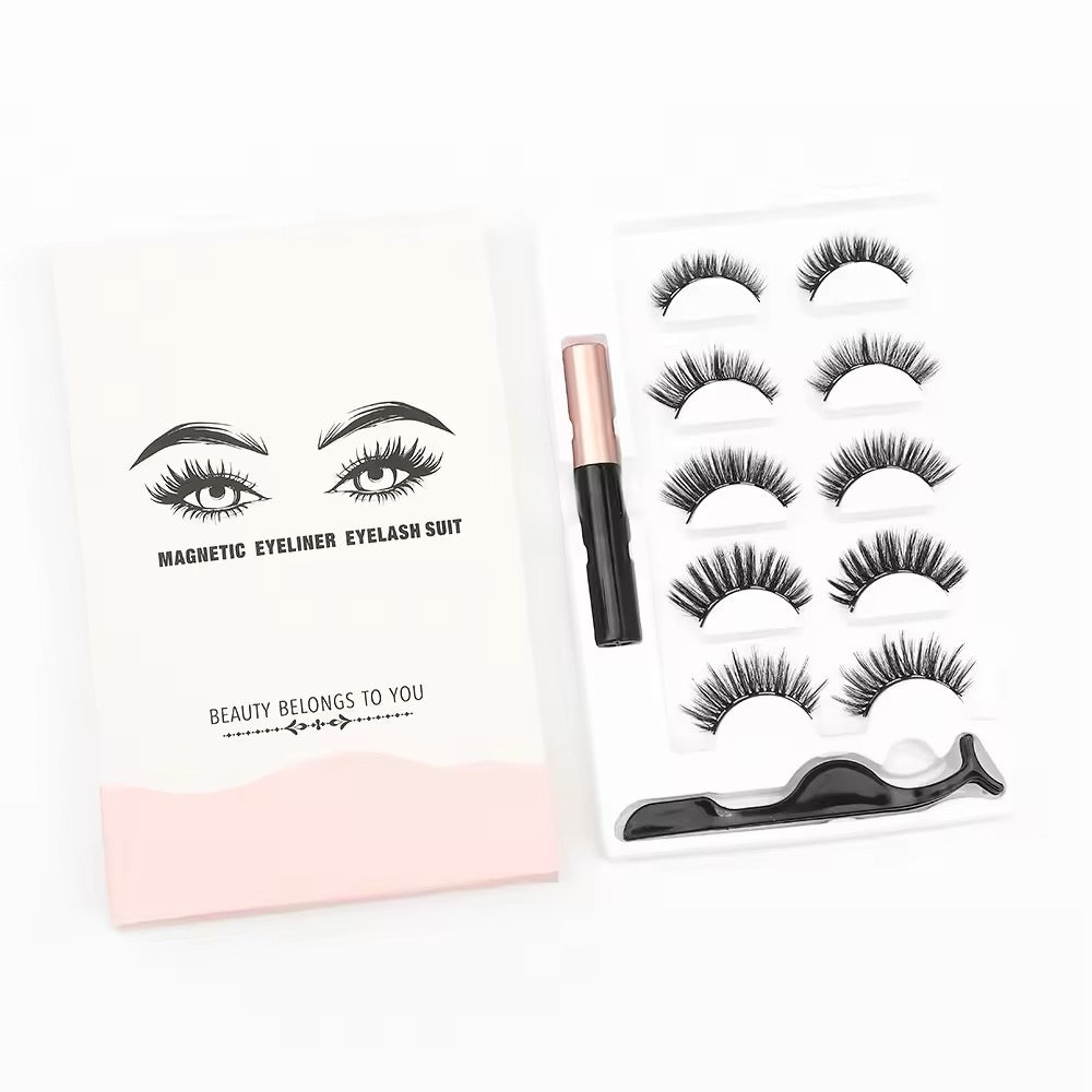 5 Pair Magnetic False Eyelashes Set