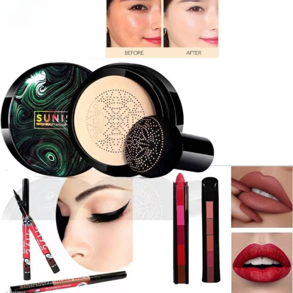 "3 in 1 Makeup Deal – Foundation, Eyeliner & Lipstick Pen"