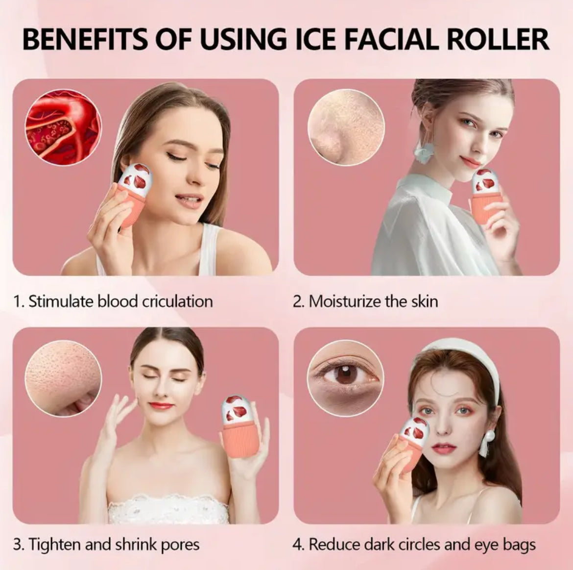 Silicone Facial Ice Roller