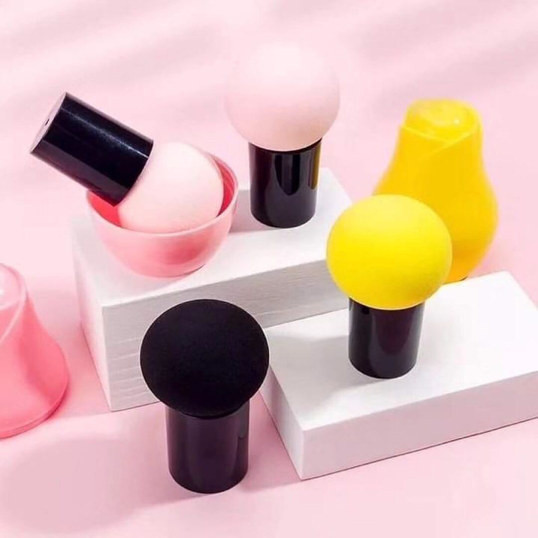 Mushroom Shape Cosmetic Puff Makeup Sponge for Liquid Foundation