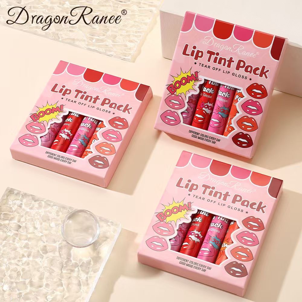 Dragon Ranee - 6pcs Peel Off Fruity Lip Gloss