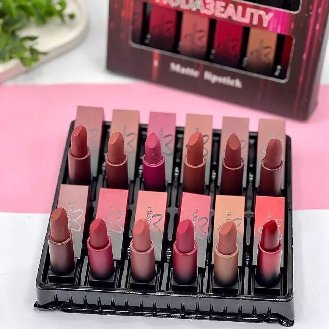 Huda Beauty - 12 Color Matte Bullet Lipsticks