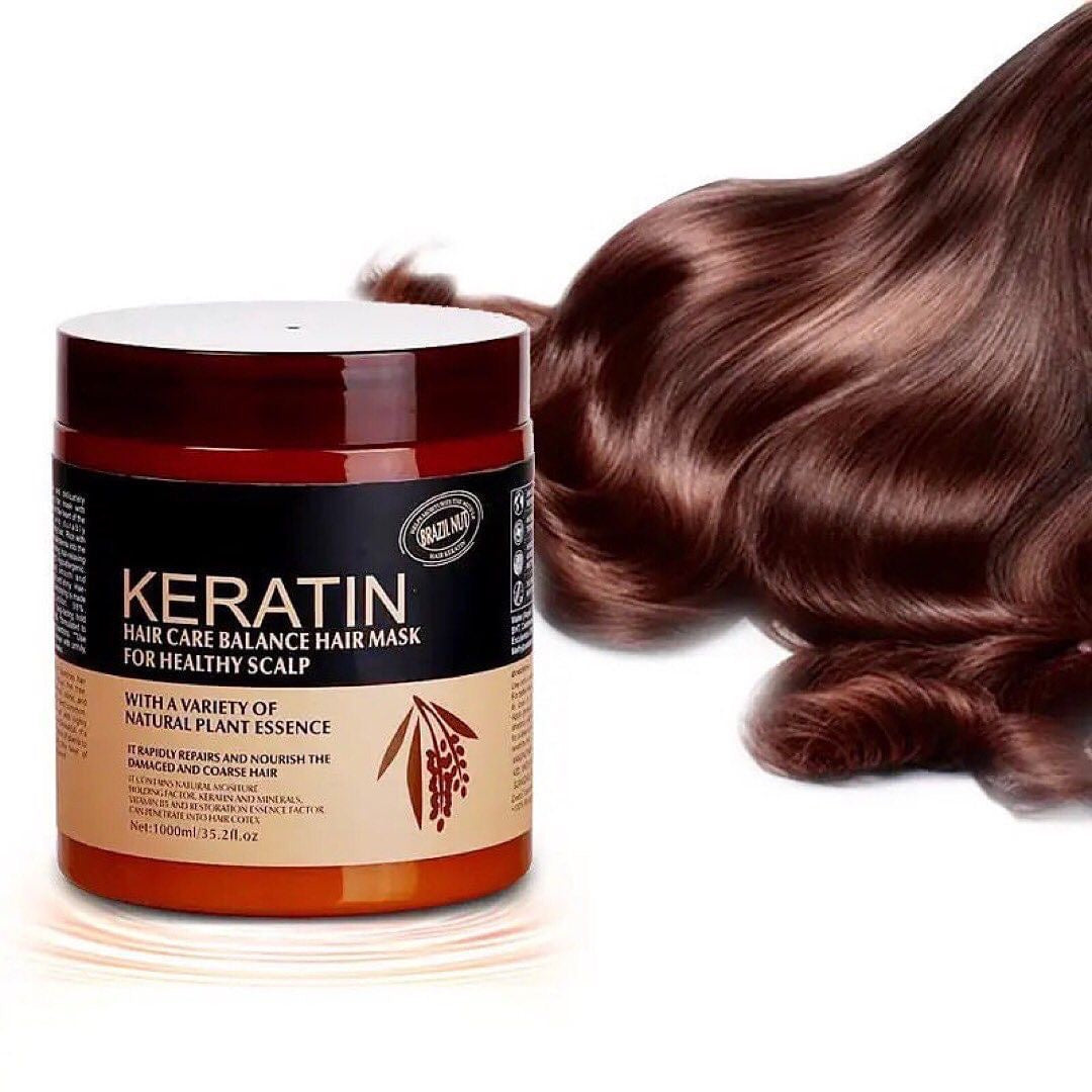 Keratin Repair Deep Moisturizing Smoothing Scalp Hair Mask - 500ml