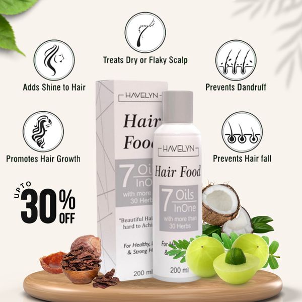 Havelyn Hair Food Oil - 200ML | Boost Hair Growth, Reduce Hair Fall & Strengthen Hair