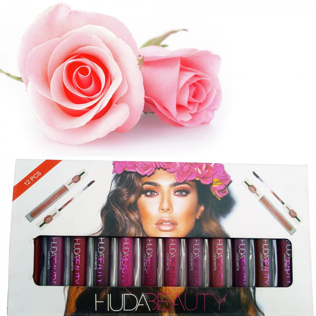 Huda Beauty - 12 Color Liquid Matte Lipsticks Set