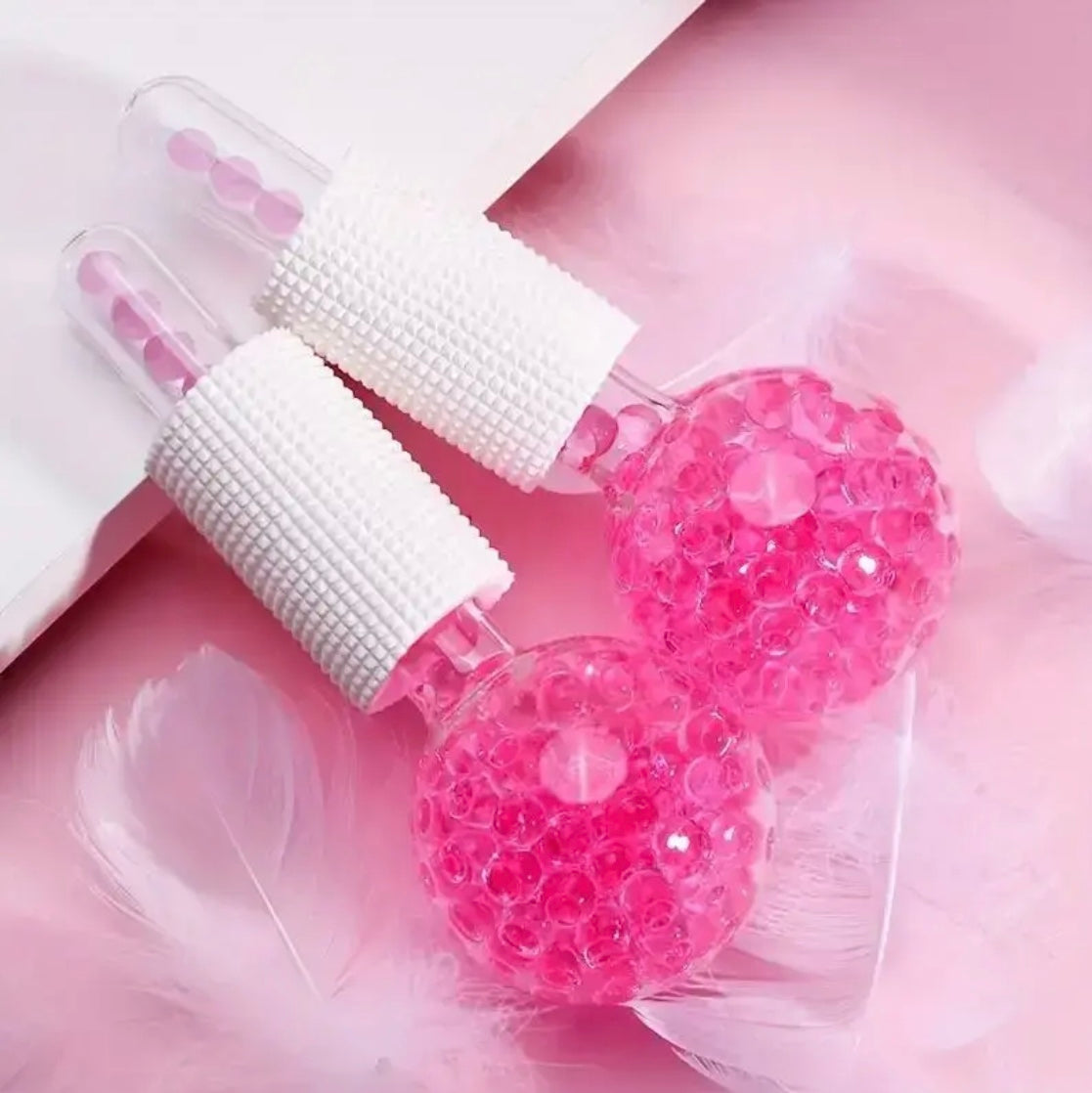 2pcs Beauty Crystal Ball Ice Globes Facial Massager