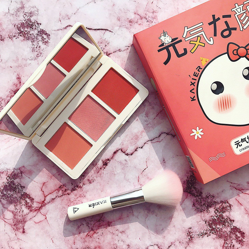 3 Colors Kawaii Gorgeous Blush Palette