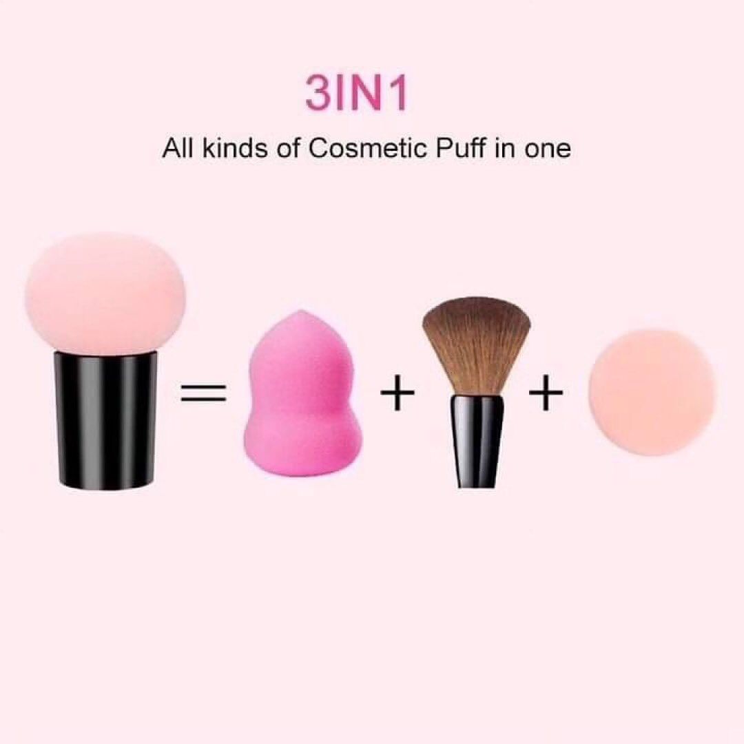 Mushroom Shape Cosmetic Puff Makeup Sponge for Liquid Foundation