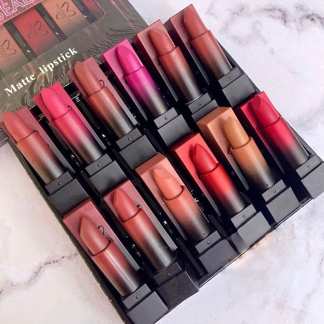 Huda Beauty - 12 Color Matte Bullet Lipsticks