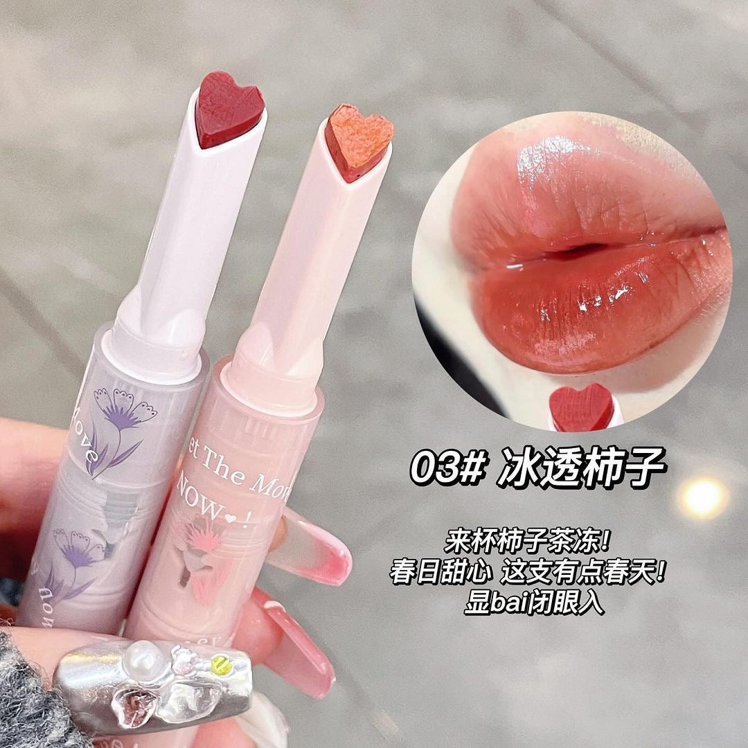 Gege Bear - 6 Color Heart Florette Jelly Lipstick Set