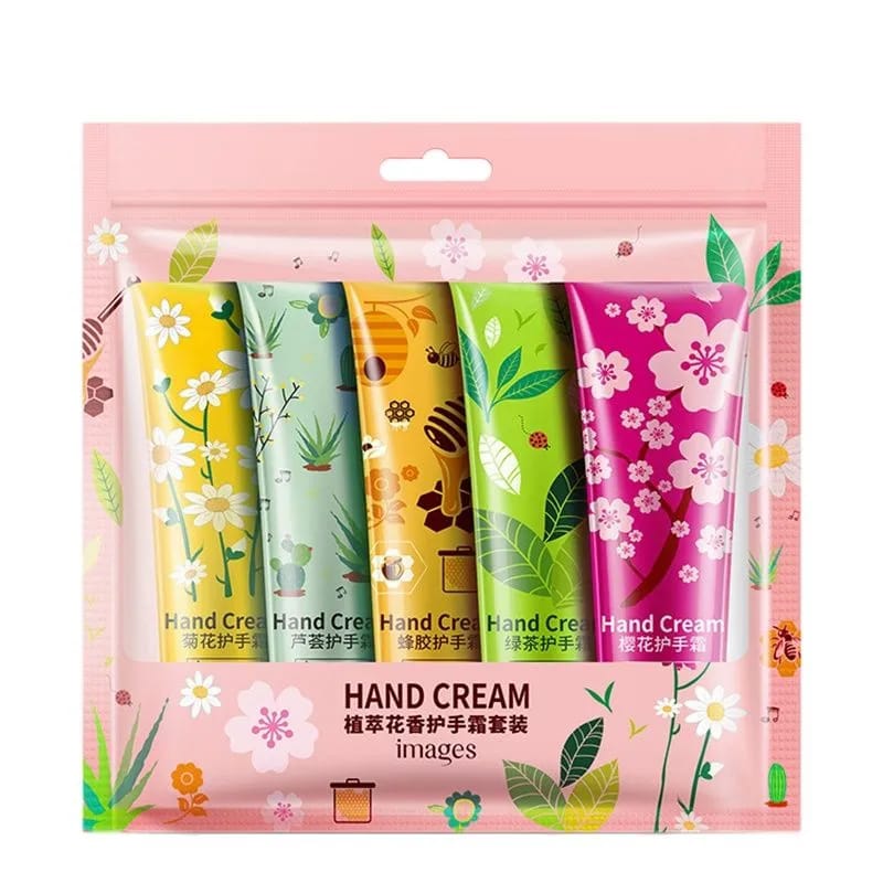 5pcs Plant Extract Moisturizing Hand Cream