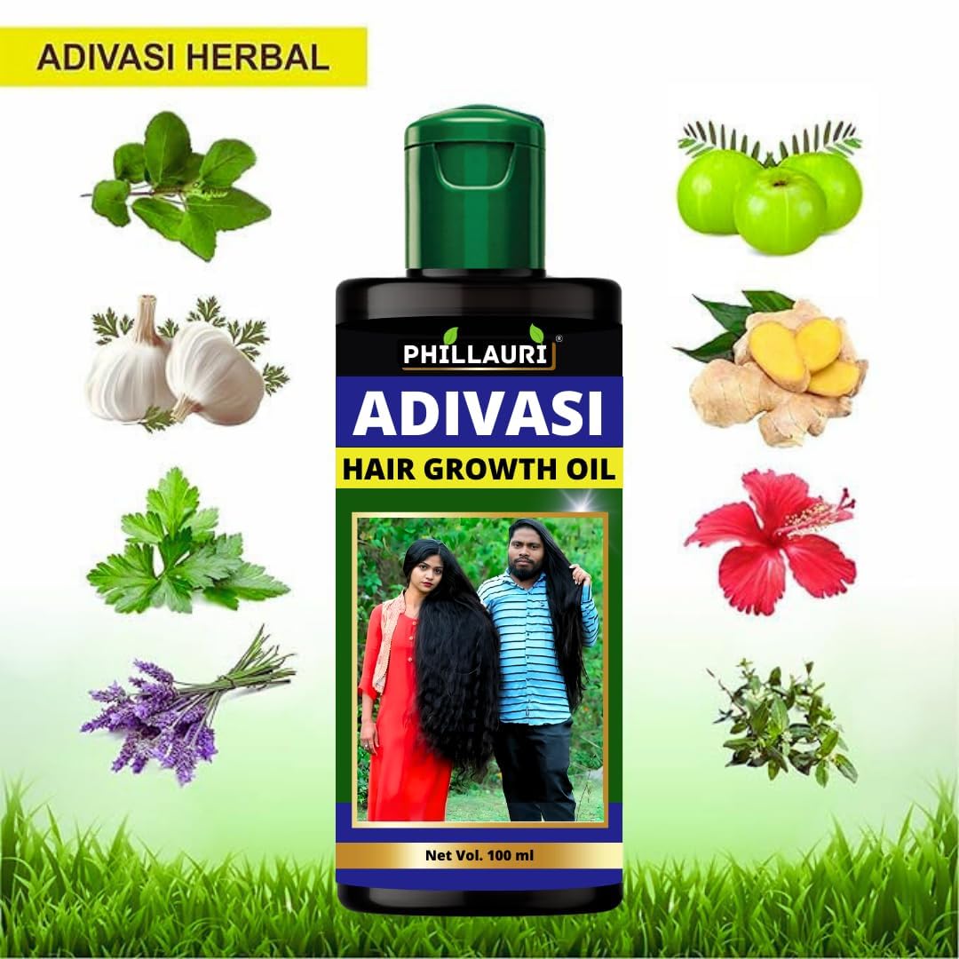 Adivasi Pure Hair Growth Oil - Hair Fall Control for Men and Women