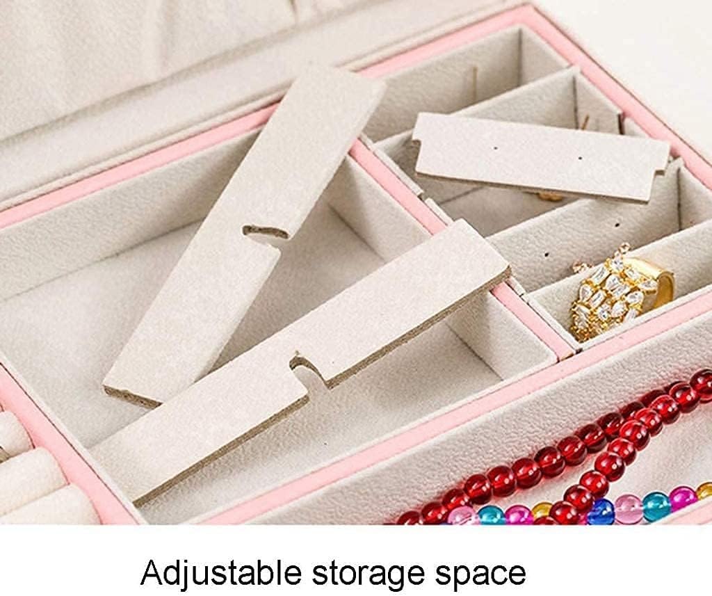 Travel Jewelry Box Jewelry Organizer Earrings Display Portable Jewelry Case Boxes Button PU Leather Storage Jewelers