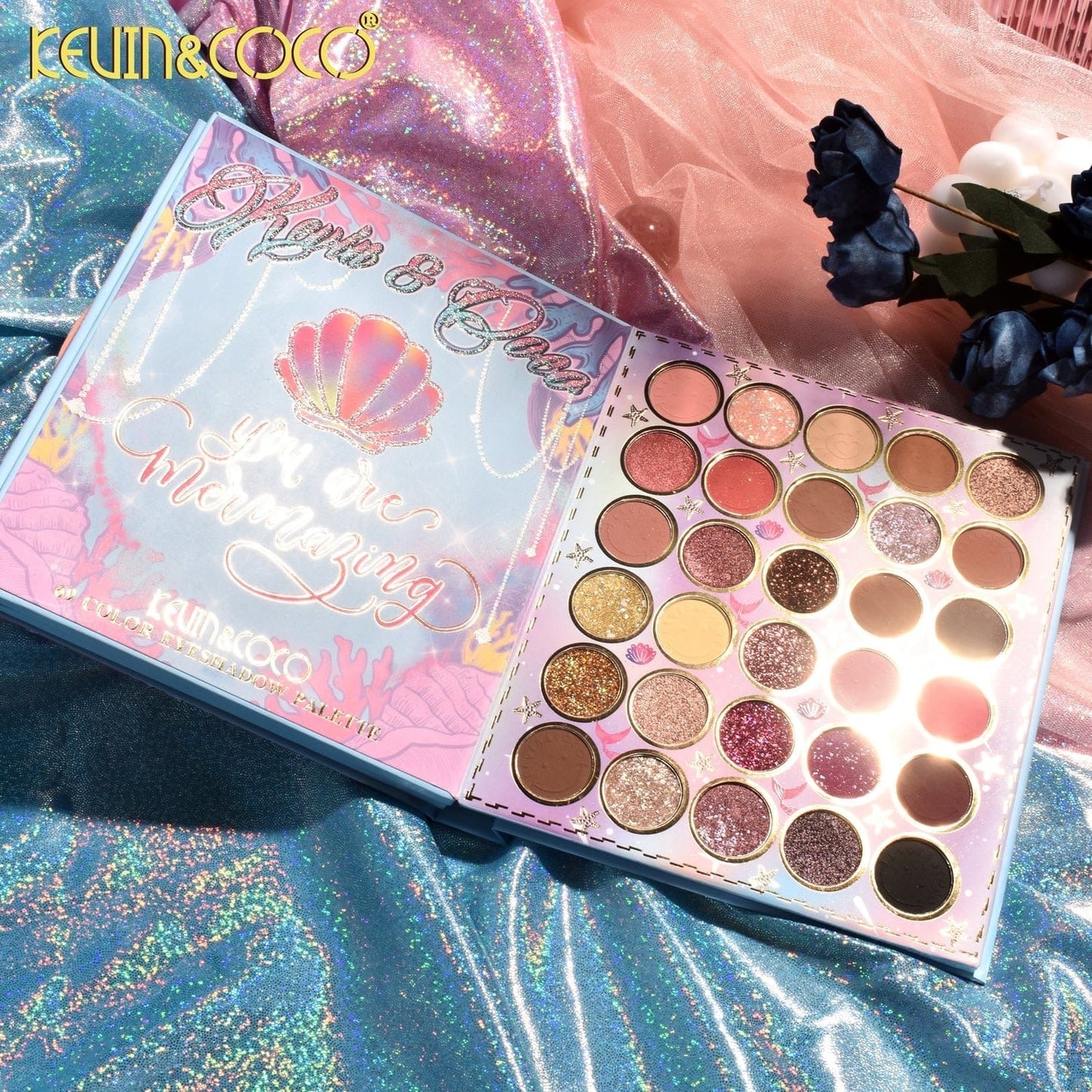 Kevin & Coco - 69 Color Mermaid Matte & Shimmer Eyeshadow Palette