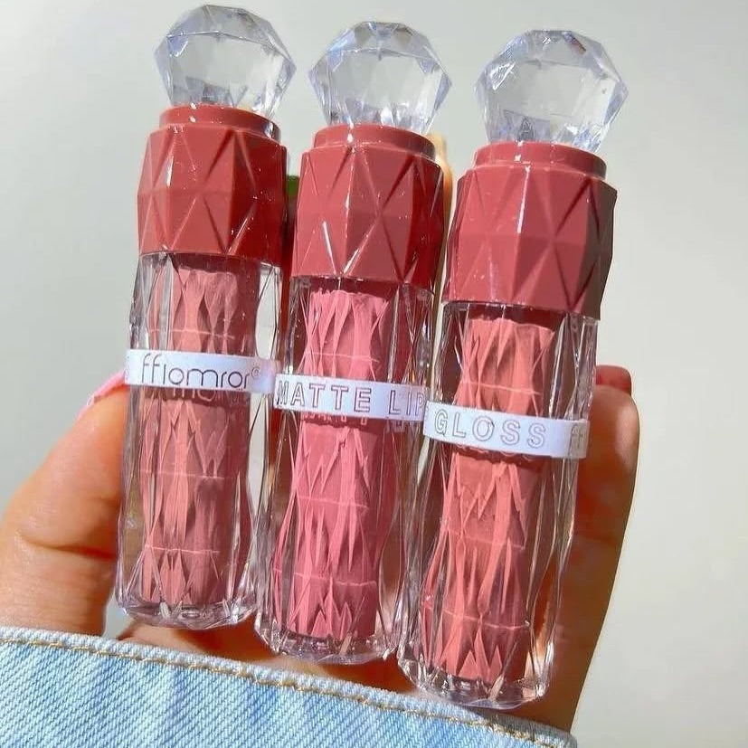 6pcs Luxury Diamond Long-lasting Lip Gloss