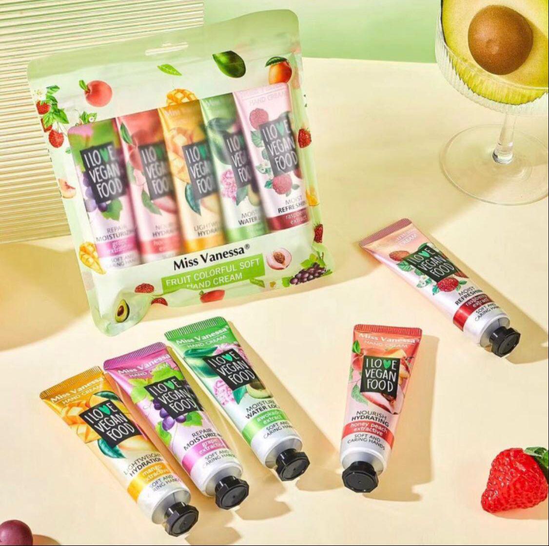 5pcs Plant Extract Moisturizing Hand Cream