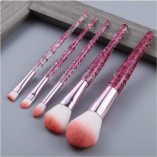 10pcs Crystal Makeup Brush Set