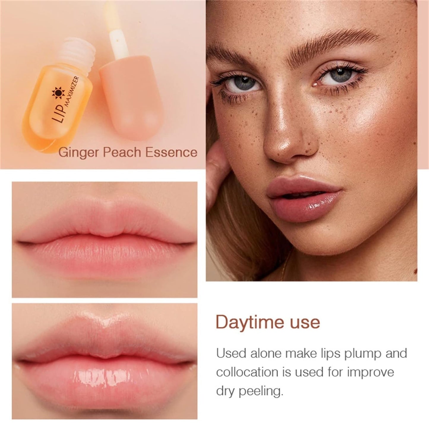 Instant Volume Lip Plumper Moisturizing Repairing Reduce Lip Fine Line Lip Oil