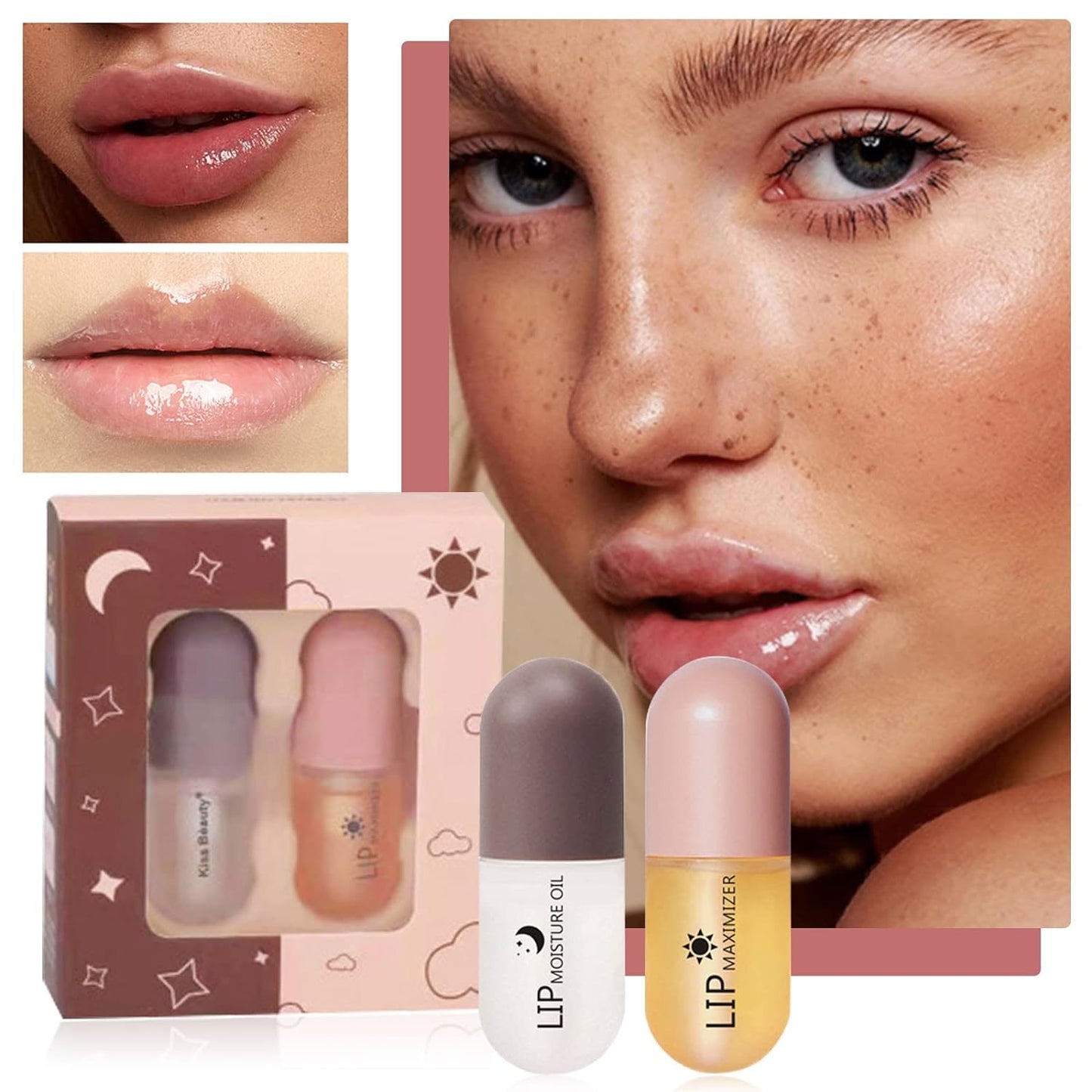 Instant Volume Lip Plumper Moisturizing Repairing Reduce Lip Fine Line Lip Oil