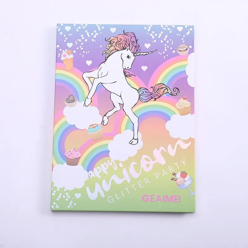 30 Color Unicorn Monochrome Shimmer & Glitter Eyeshadow Palette