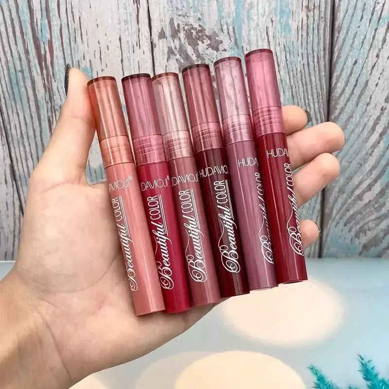 Hudamoji - 12 Color Matte Velvet Lip Gloss