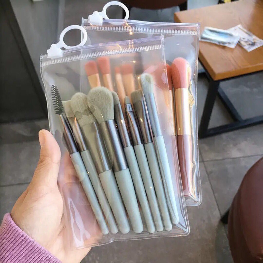 8pcs Travel Unicorn Makeup Brush Set Portable Soft Concealer Beauty Foundation Eyeshadow Set