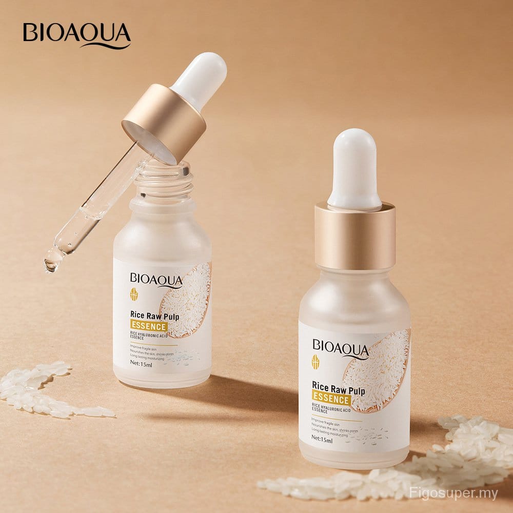 BioAqua - Hyaluronic Acid Rice Raw Pulp Essence Face Serum 15ml