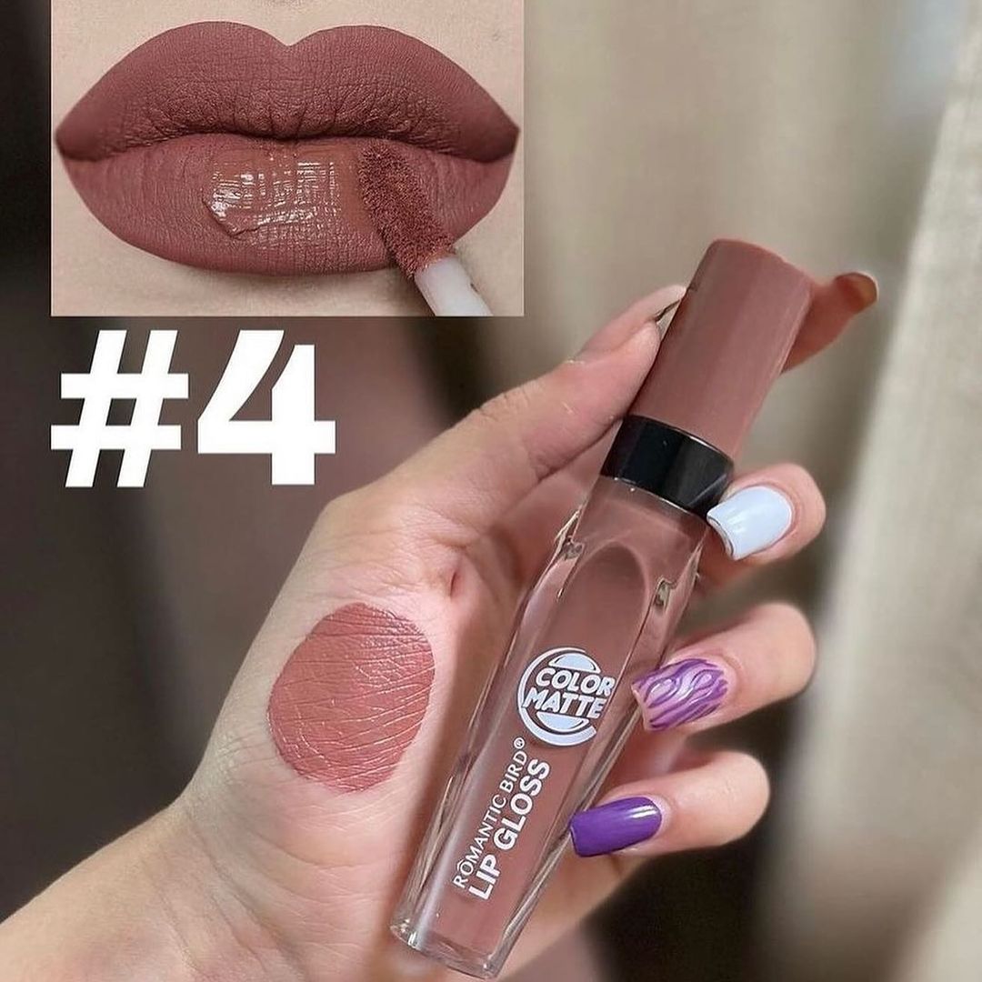 6pcs Nude Velvet Matte Waterpoof Lip Gloss