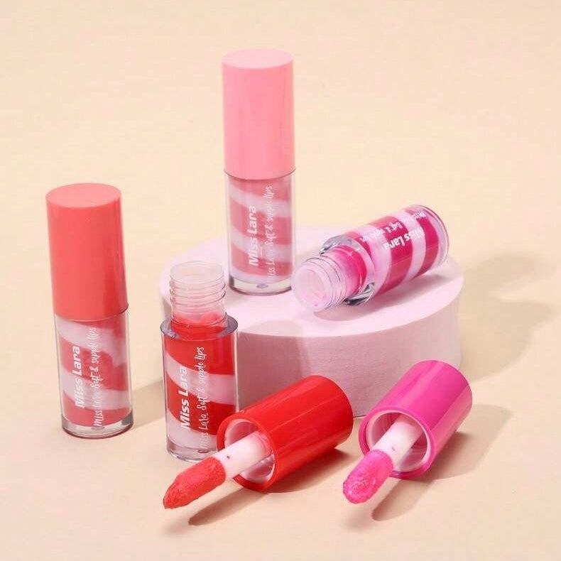 2 in 1 Moisturizing Lip Gloss & Scrub Set Lip Care Fade Fine Lines Gentle Lip Care Set