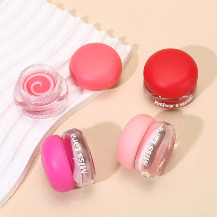 2 in 1 Moisturizing Lip Gloss & Scrub Set Lip Care Fade Fine Lines Gentle Lip Care Set