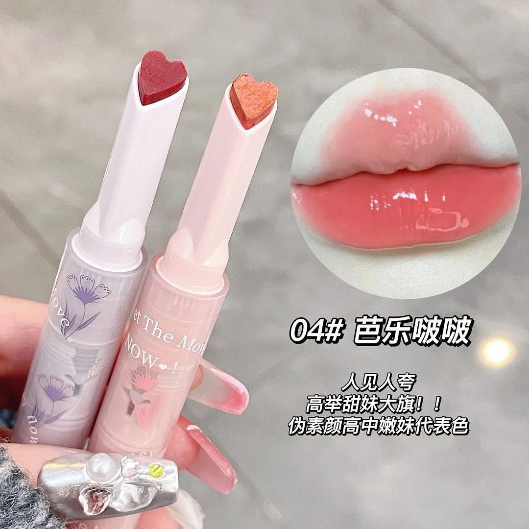 Gege Bear - 6 Color Heart Florette Jelly Lipstick Set