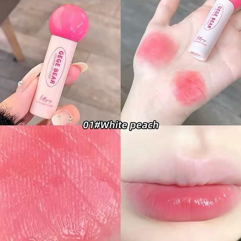 Gege Bear - 3pcs Mirror Crystal Lip Plumping Hydrating Gloss