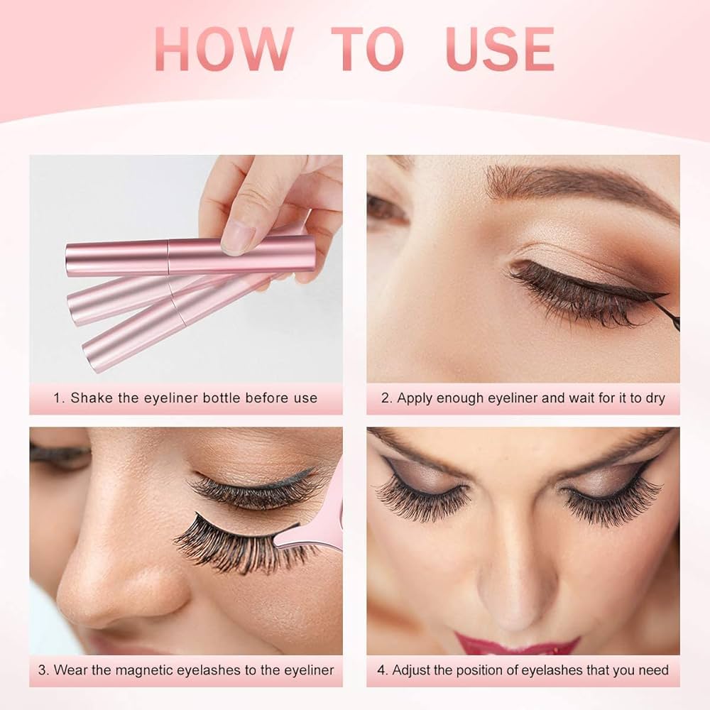 5 Pair Magnetic False Eyelashes Set