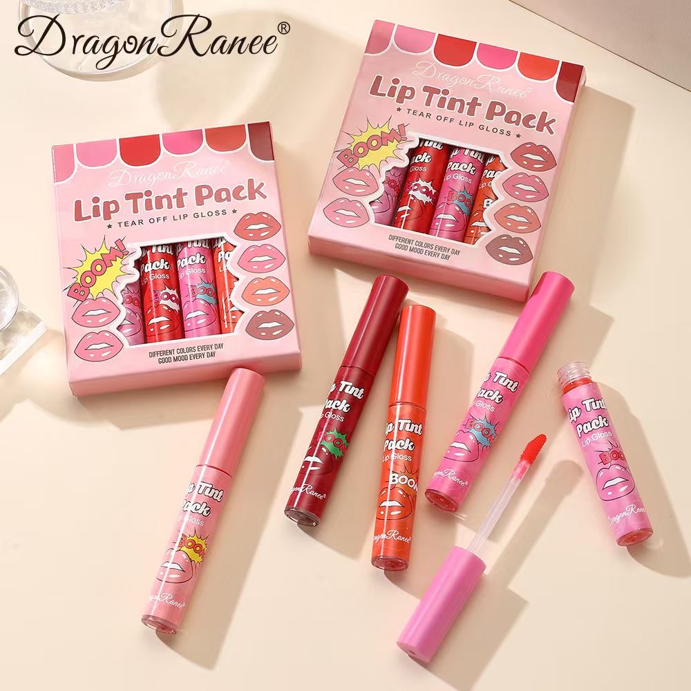 Dragon Ranee - 6pcs Peel Off Fruity Lip Gloss