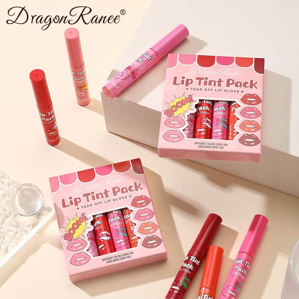 Dragon Ranee - 6pcs Peel Off Fruity Lip Gloss