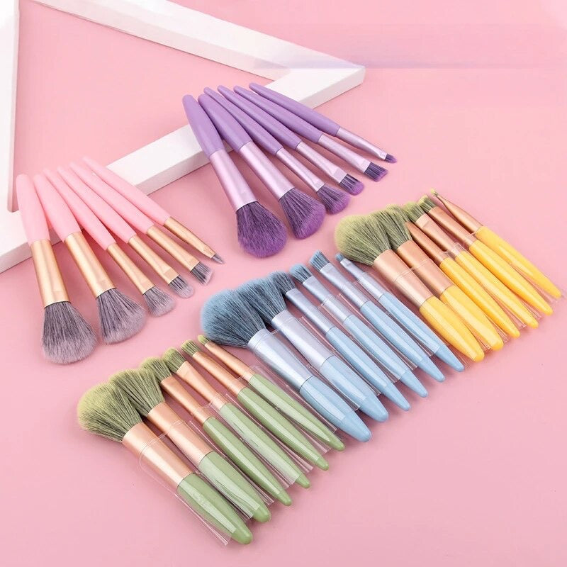 6pcs Mini Travel Makeup Brush Set