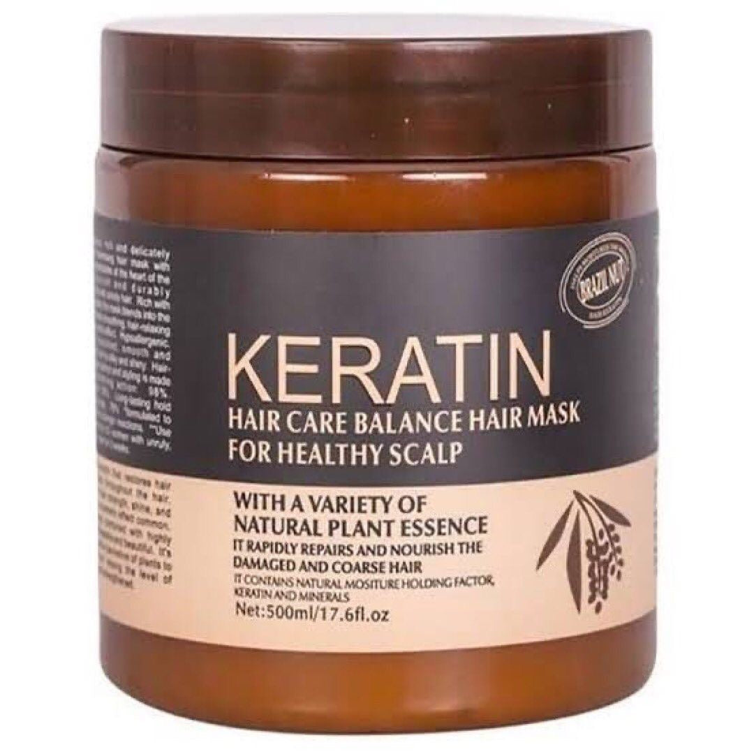 Keratin Repair Deep Moisturizing Smoothing Scalp Hair Mask - 500ml