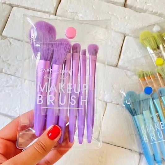 6pcs Mini Travel Makeup Brush Set