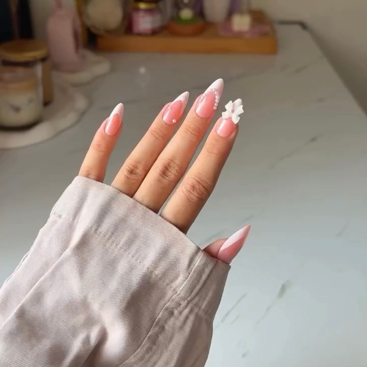 12pcs Aesthetic Korean Nails Most Viral Pinteresty Nails