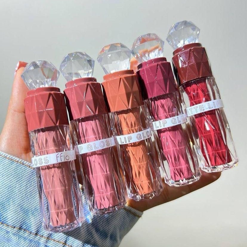 6pcs Luxury Diamond Long-lasting Lip Gloss