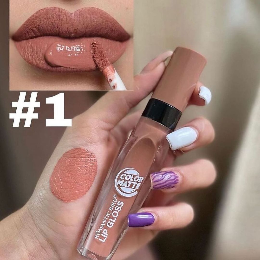 6pcs Nude Velvet Matte Waterpoof Lip Gloss