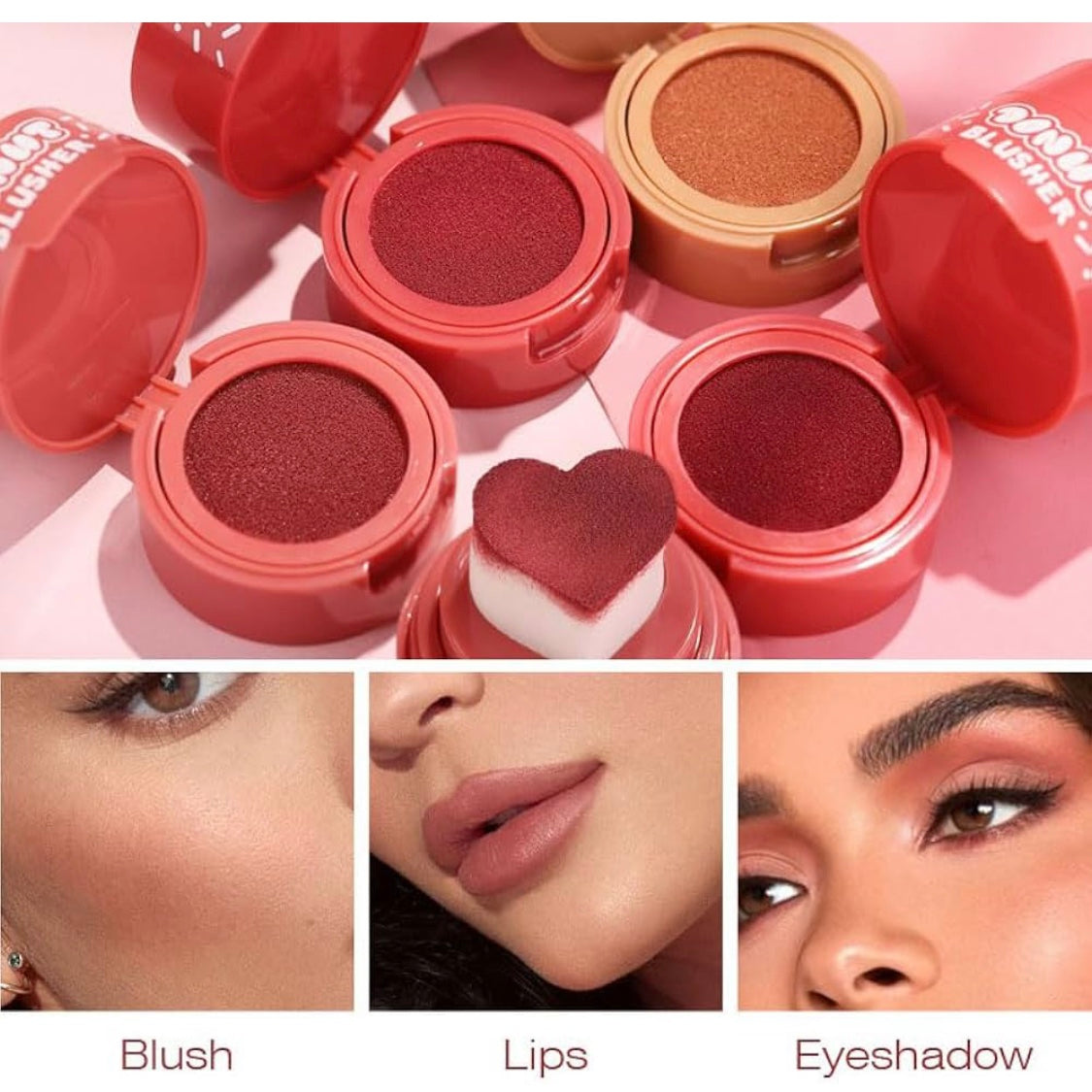 Heart Stamp Liquid Blush Long-lasting Matte Velvet Rouge Creamy Cheek Blush