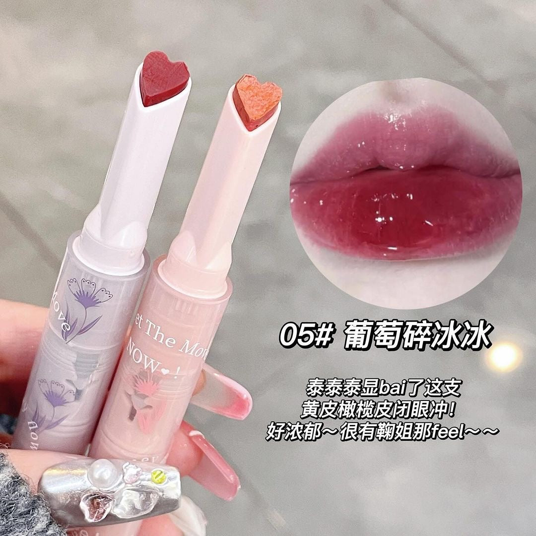 Gege Bear - 6 Color Heart Florette Jelly Lipstick Set